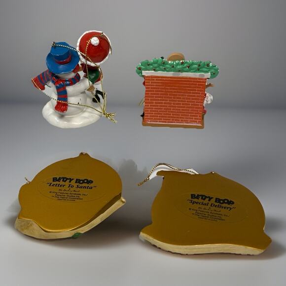 Betty Boop Christmas Holiday Ornaments Lot of 4 Danbury Mint & KFS/FS 2005 - Picture 6 of 8